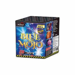Blue mojo 25 shot cake / baby boy gender reveal firework