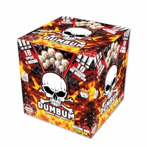 Dum bum 250 shot titanium salute cake firework
