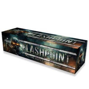 Flashpoint 100 shot compound straight firing firework by pyroworx