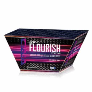 Flourish F3pro low noise firework cake / barrage stunning colours