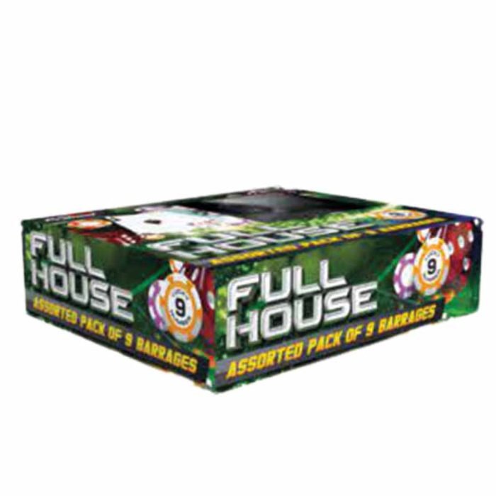 FULL HOUSE Barrage pack 9 barrages by primed fireworks