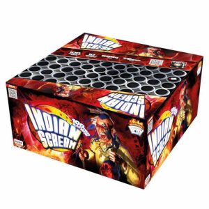 Indian scream 100 shot cake/barrage firework by Klasek