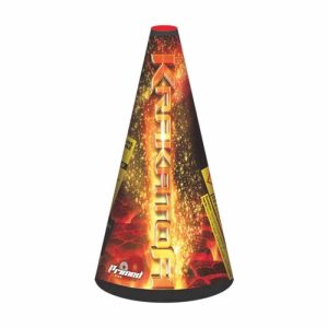 Krakatoa gold/silver crackling fountain by primed fireworks
