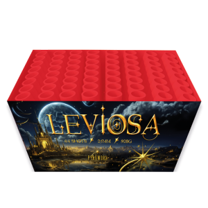 Leviosa fanned angle multi shot cake firework by pyroworx