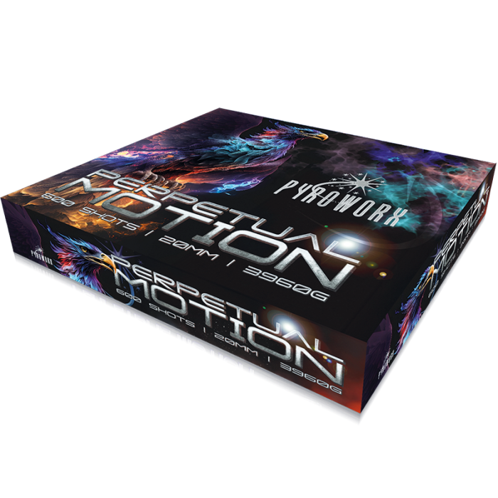 Perpetual motion 600 shot firework / compound by pyroworx