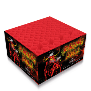 Raging bull cake by pyroworx fireworks mixed effects