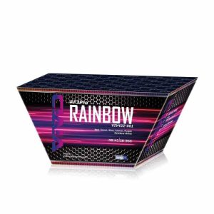 Rainbow F3pro low noise firework cake / barrage stunning colours
