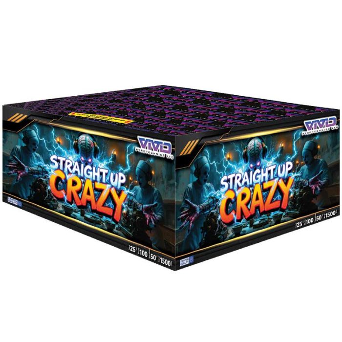 Straight Up Crazy – 100 Shot Barrage By Vivid Fireworks