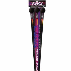 VSR3 Ball Head (3) rockets pack fireworks by vivid pyrotechnics