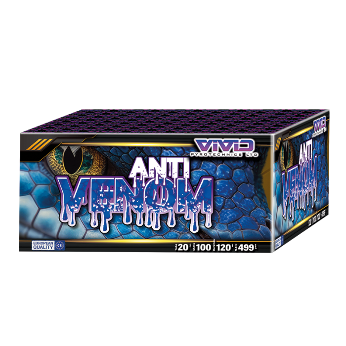 Anti-Venom 100 shots (Low-Noise) By VIVID Fireworks