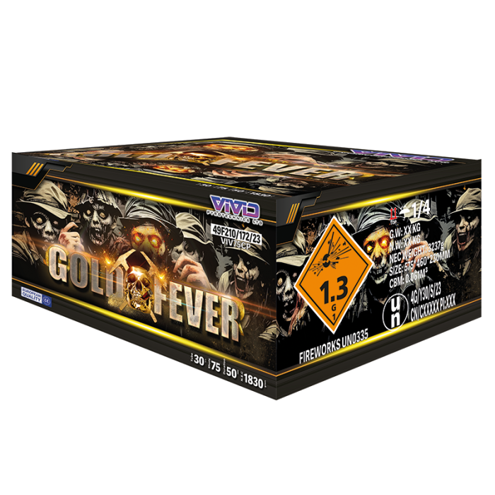 Gold Fever – 75 shots By Vivid Fireworks