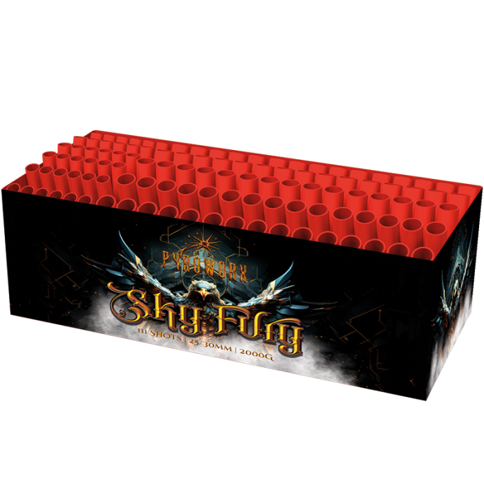 Sky Fury 111 shot Barrage Firework by Pyroworx